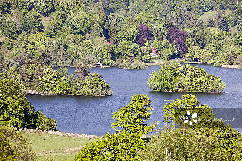 湖区莱德尔湖图片素材