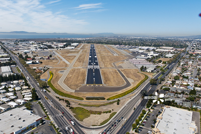 海沃德市立机场跑道图片素材