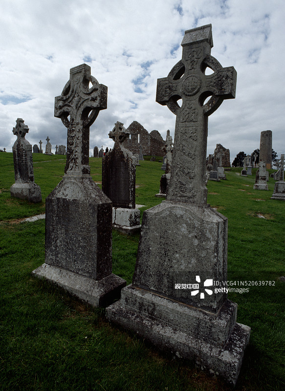 克洛姆纳科伊斯凯尔特十字架图片素材