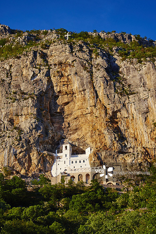 黑山奥斯特罗格修道院图片素材