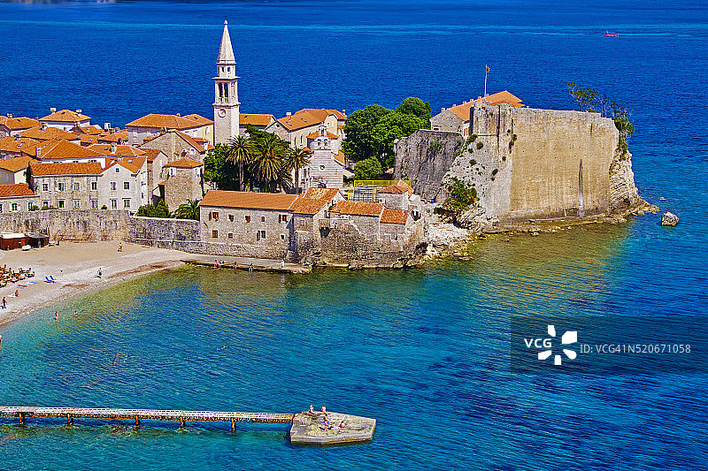 黑山布德瓦老城图片素材