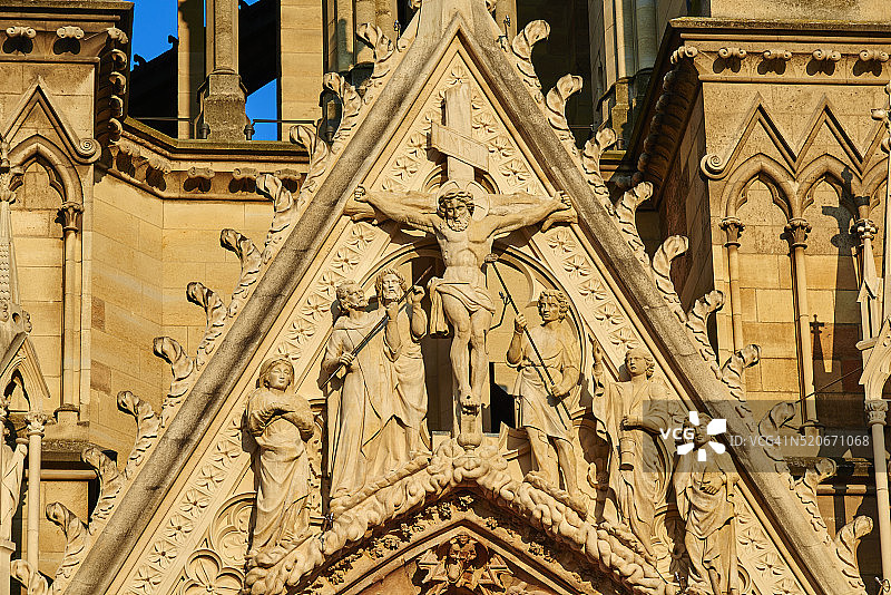 法国香槟区兰斯主教座堂图片素材