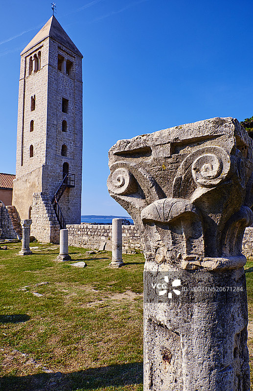 克罗地亚克瓦内尔拉布岛图片素材