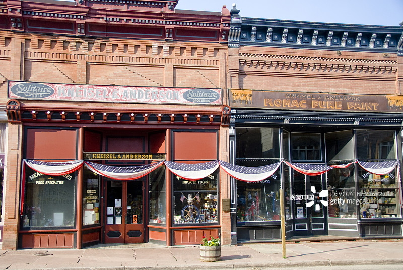 科罗拉多州乔治敦历史悠久的第六街图片素材