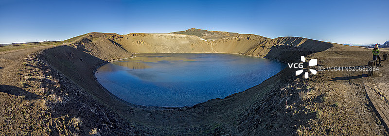 冰岛北部维蒂巨型火山坑图片素材