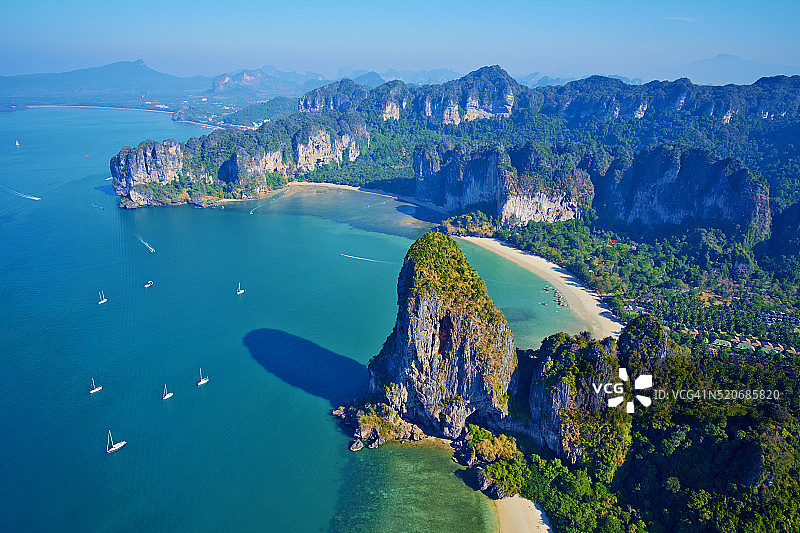 泰国甲米府通赛海滩莱雷湾图片素材