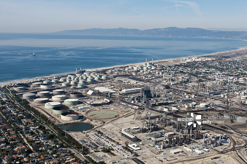 雪佛龙埃尔塞贡多炼油厂图片素材