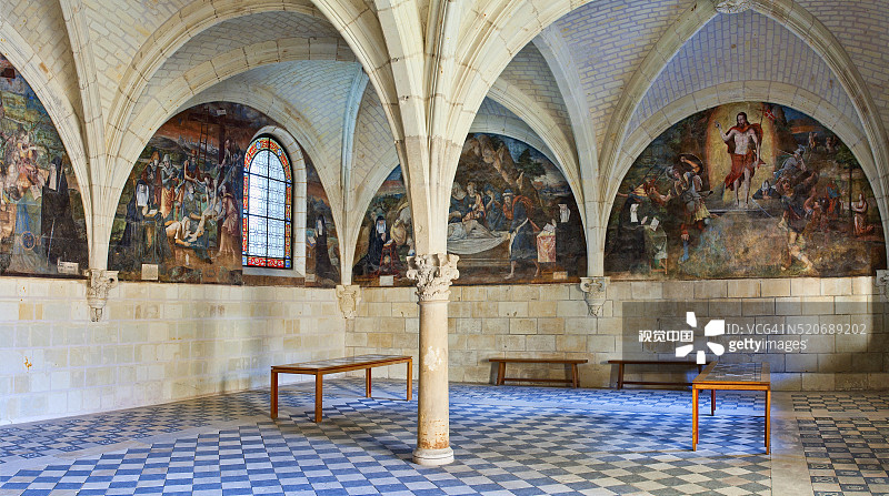 法国丰特夫罗修道院图片素材