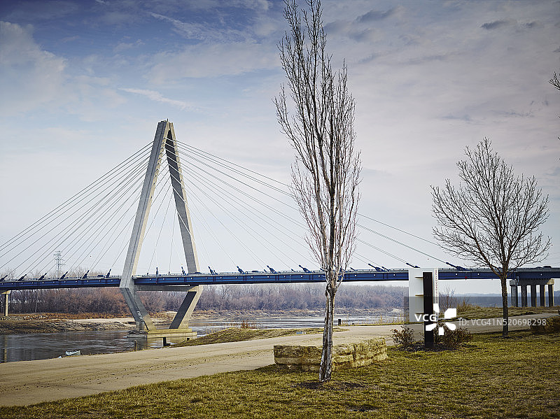 密苏里州堪萨斯城的克里斯托弗·S·邦德大桥图片素材