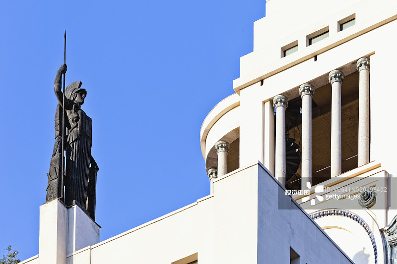 美术馆米涅瓦雕像图片素材