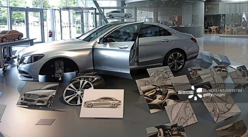 斯图加特的梅赛德斯-奔驰博物馆图片素材