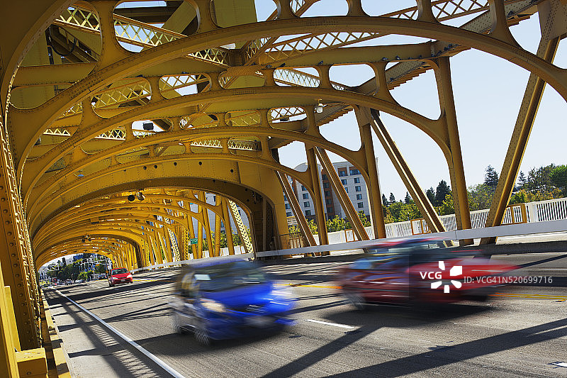 萨克拉门托的塔桥图片素材