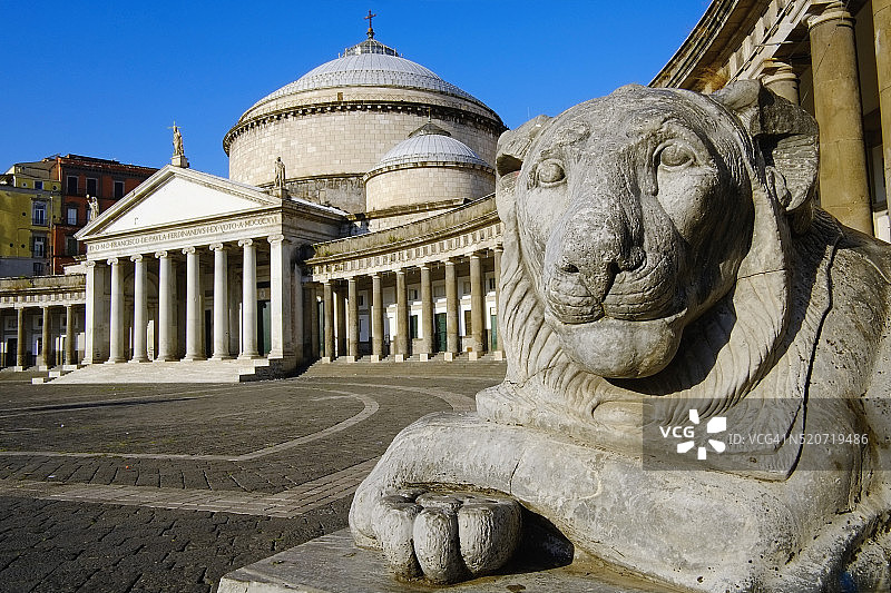 意大利那不勒斯普雷比席特广场图片素材