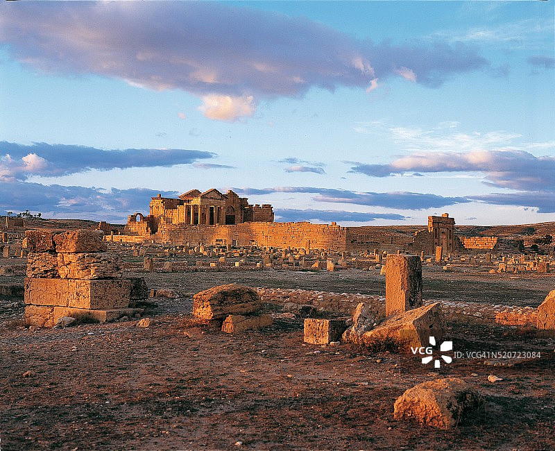 突尼斯 - 考古 - 斯贝特拉的罗马考古遗址图片素材