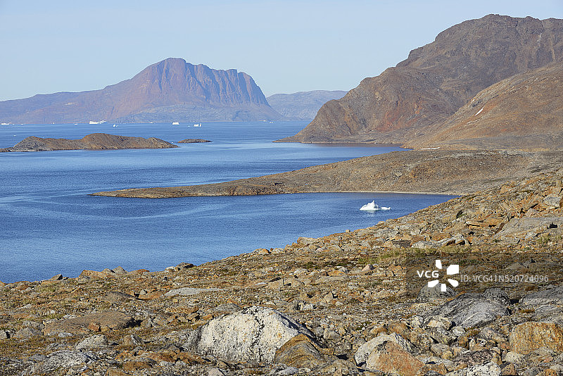 格陵兰努斯苏瓦克半岛卡西吉亚利格苏瓦克湾图片素材