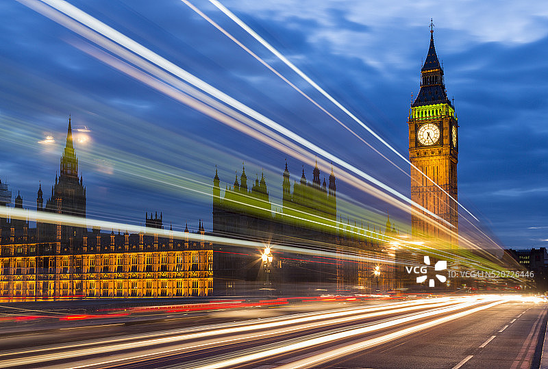 伦敦光轨图片素材