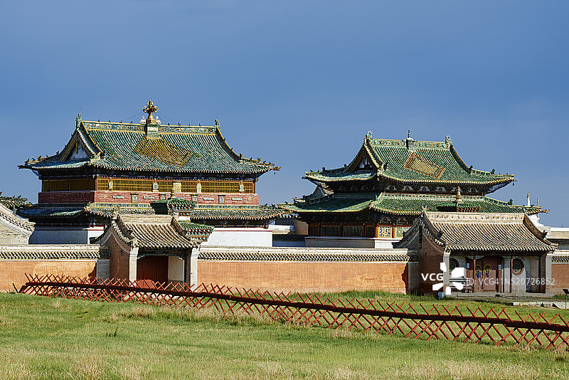 蒙古后杭爱省哈尔和林额尔德尼召寺图片素材