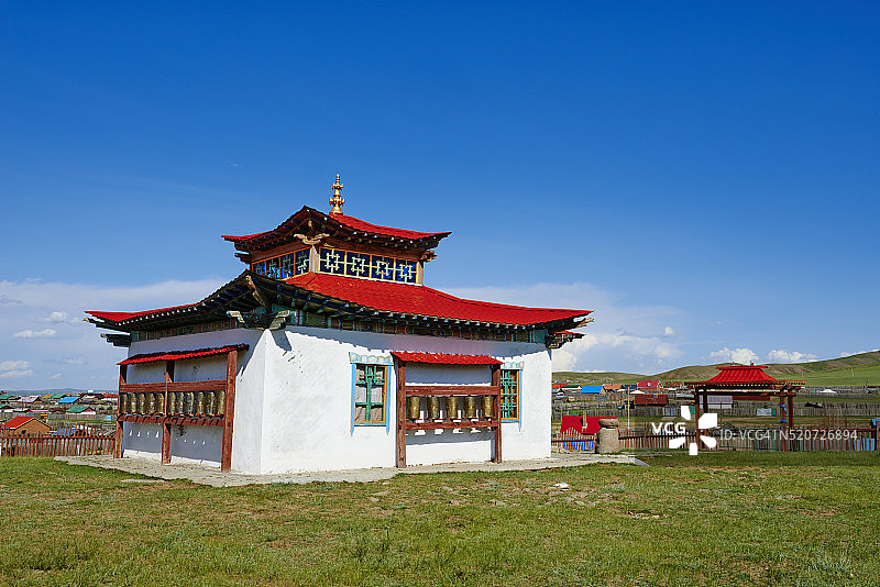 蒙古国后杭爱省哈尔和林新寺图片素材