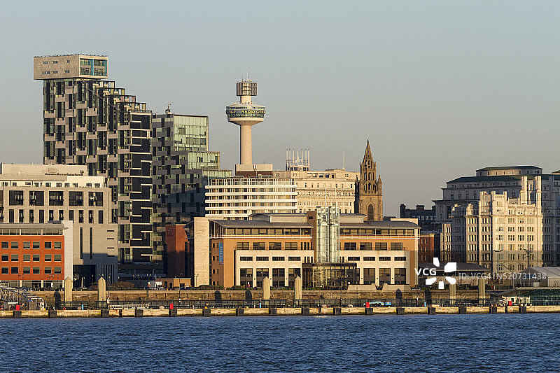 英格兰利物浦天际线图片素材