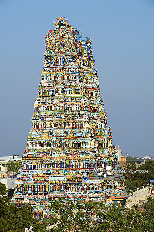 印度马杜赖米纳克希安曼神庙图片素材