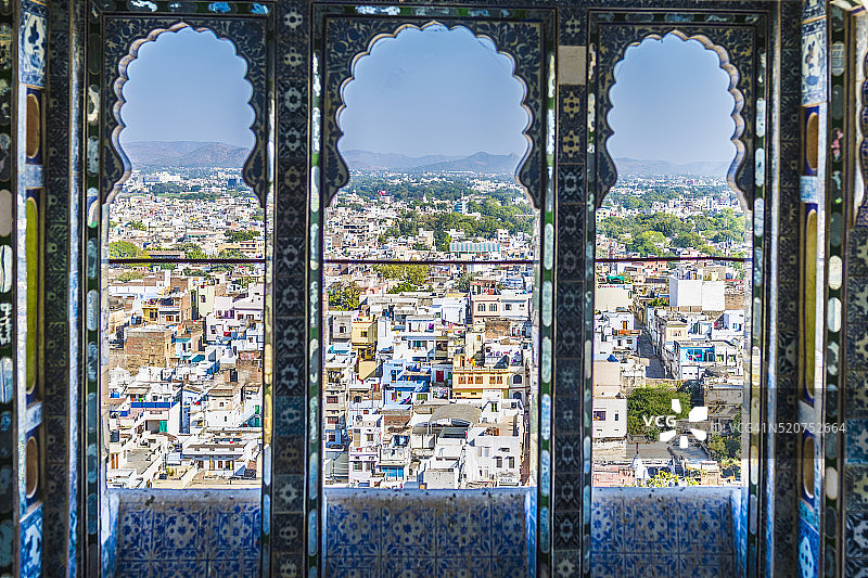 印度拉贾斯坦邦乌代布尔城市宫殿图片素材