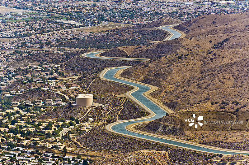 加利福尼亚输水渠图片素材