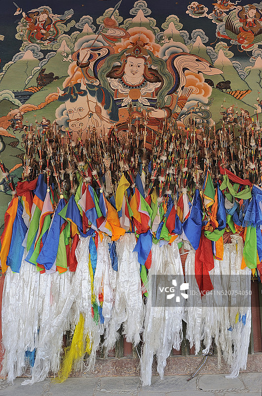 中国甘肃安多夏河拉卜楞寺新年祈愿节图片素材