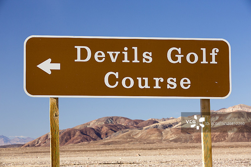 死亡谷的魔鬼高尔夫球场图片素材