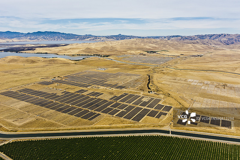 中央谷太阳能发电图片素材