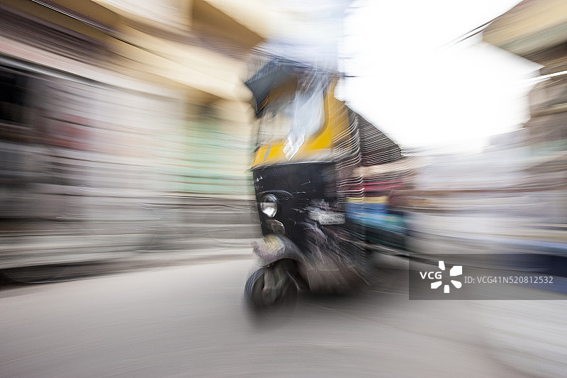 印度焦特布尔的嘟嘟车图片素材