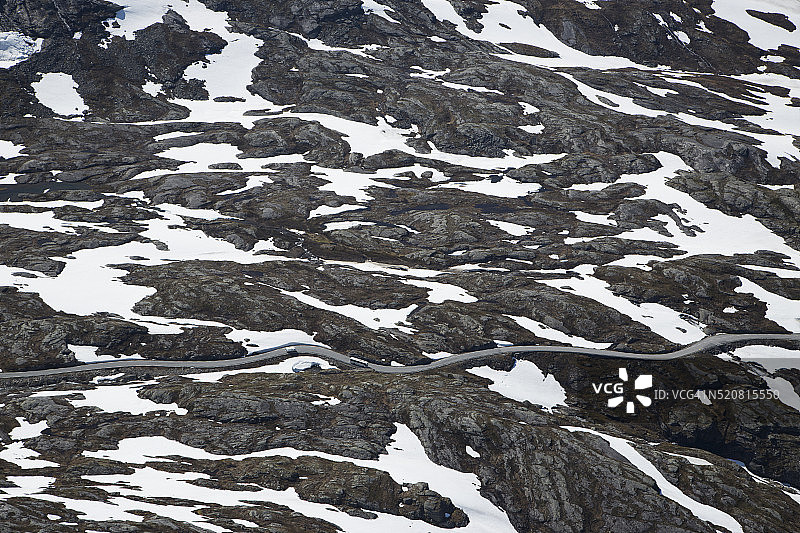 通往达尔斯尼巴山观景点的路图片素材