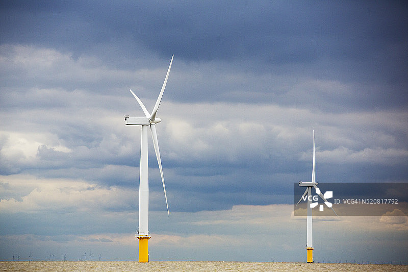 Gunfleet Sands海上风电场图片素材