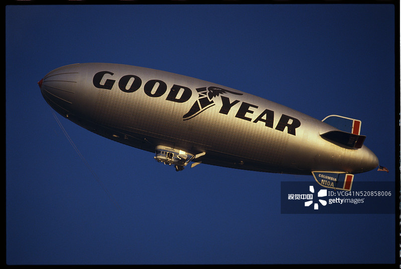 固特异飞艇图片素材