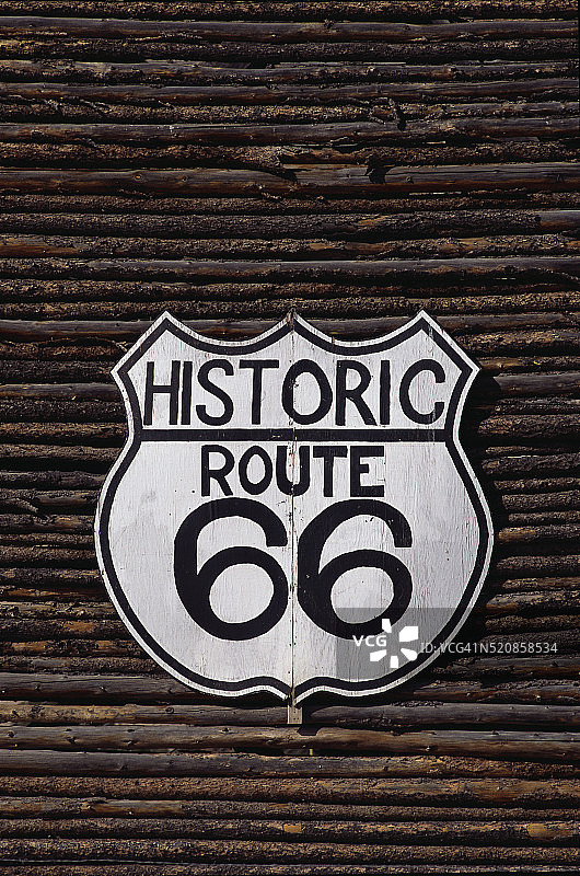 66号公路标志图片素材