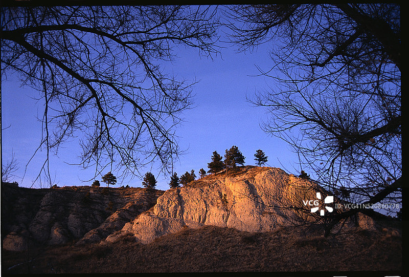 山丘和草原图片素材