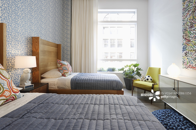 双人床图片素材