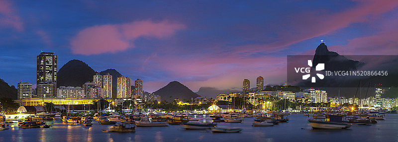 里约热内卢黄昏天际线图片素材