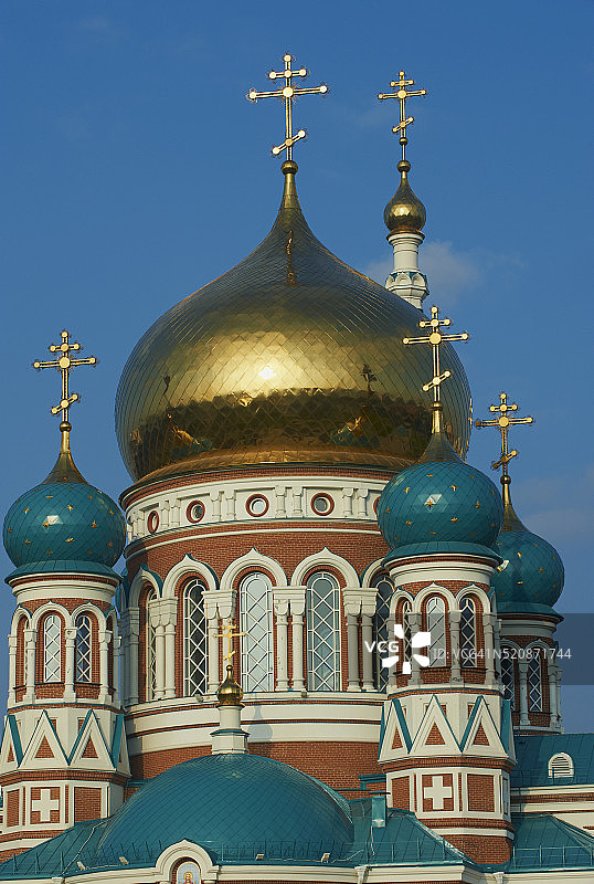 俄罗斯鄂木斯克圣母安息主教座堂图片素材