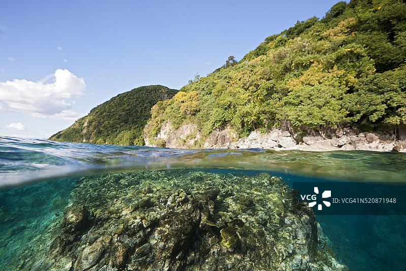多米尼加加勒比海海岸风光图片素材