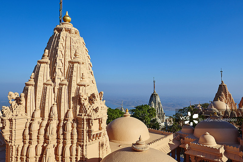 印度古吉拉特邦：帕利塔纳，Shatrunjaya寺庙图片素材