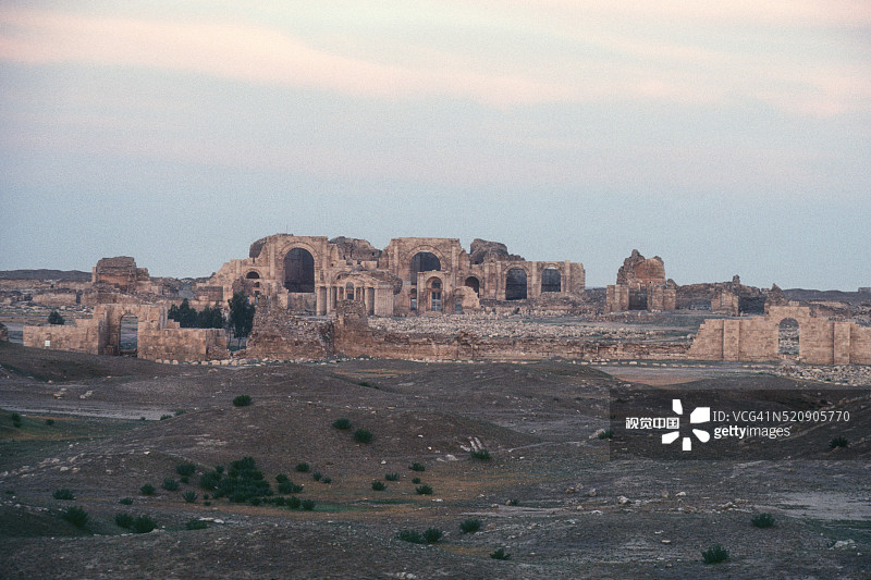 伊拉克哈特拉的古代安息帝国遗址，联合国教科文组织世界遗产图片素材