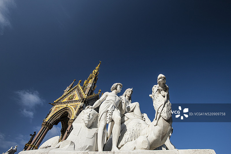 英国伦敦阿尔伯特纪念碑图片素材