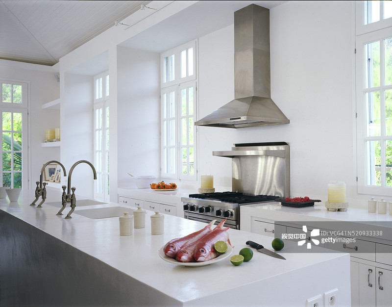 圣巴茨岛海滨住宅，西印度群岛图片素材