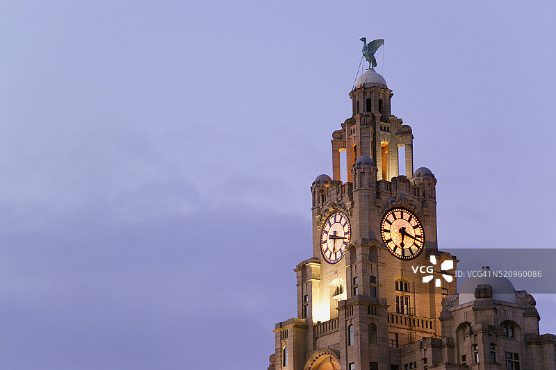 皇家利物浦大厦钟楼图片素材