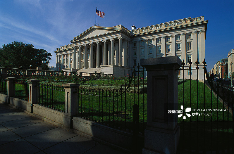 美国财政部大楼图片素材