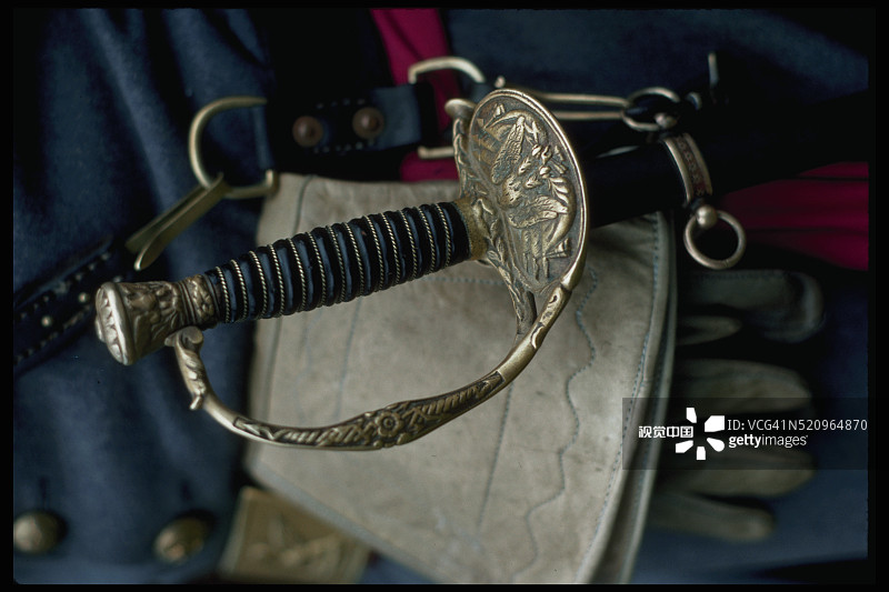 邦联军官剑柄图片素材