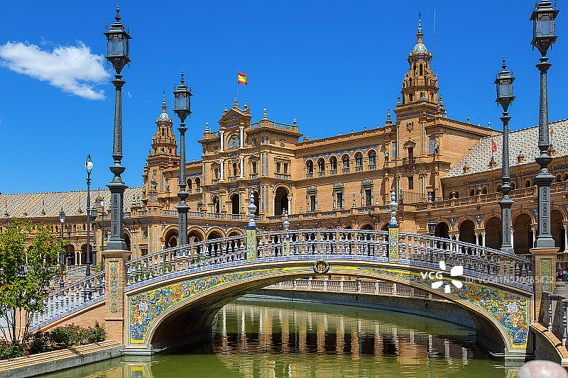 塞维利亚西班牙广场图片素材