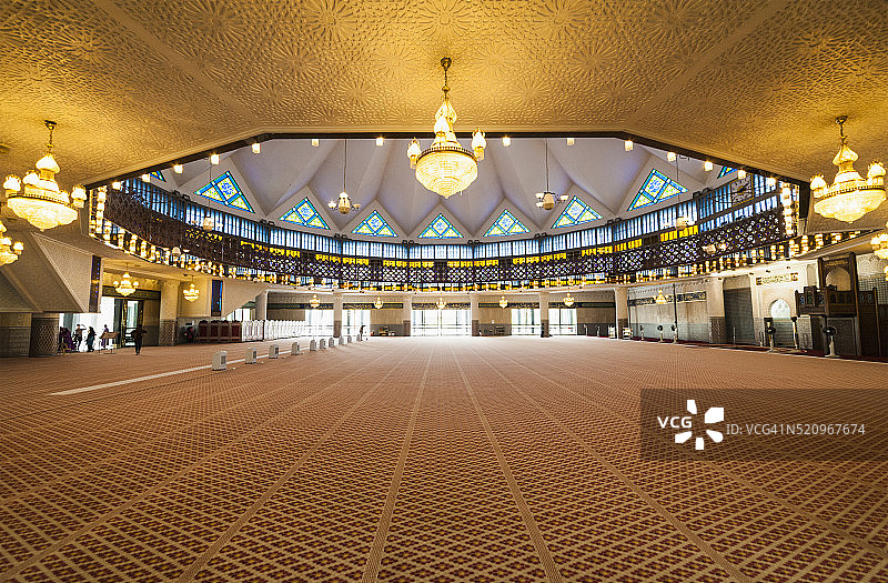 吉隆坡国家清真寺，马来西亚图片素材