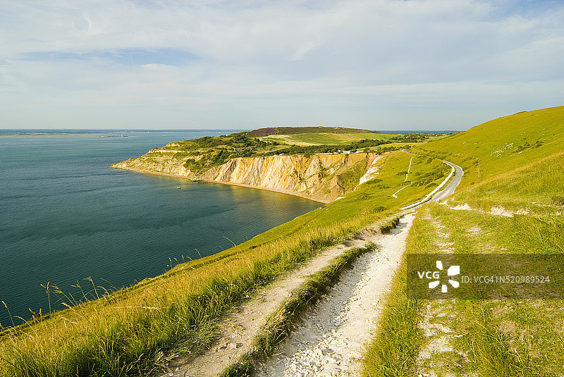 怀特岛海岸线图片素材