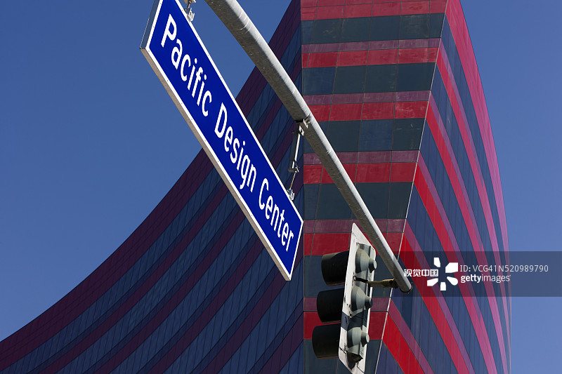 西好莱坞彩色太平洋设计中心细节图片素材